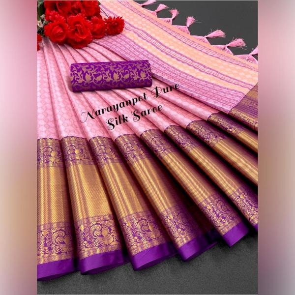 Aab Narayanpet Fancy Ocassional Silk Saree Collection